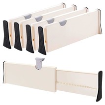 Drawer Dividers Organizer 4 Pack, Adjustable Separators 4&quot; High Expandable From  - £30.36 GBP