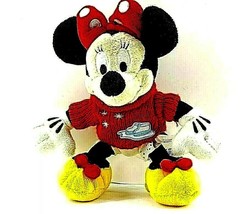 Disney Mickey Mouse Minnie Bean Plush With Sweater CH25103 - £9.42 GBP