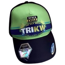 Tri Key West Trucker Hat Mack Cycle Headsweats Neon Green Black Mesh Cap - £5.23 GBP
