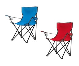 Folding Chair Portable Outdoor Camping Fishing Beach Sports w/ Cup Holde... - $637.21 MXN