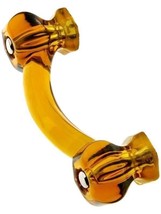 13 Amber Depression Glass Cabinet Drawer Pull Handle Vintage Style Honey Retro - £103.15 GBP