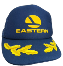 Vintage Eastern Airlines Pilot Baseball Hat Scrambled Eggs Plane Aircraf... - £39.32 GBP