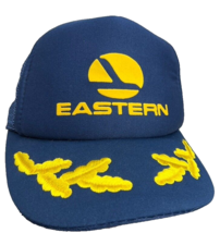 Vintage Eastern Airlines Pilot Baseball Hat Scrambled Eggs Plane Aircraf... - £39.61 GBP