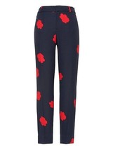 New Banana Republic Women Avery Navy Blue Red Floral Straight Ankle Pant... - £35.83 GBP