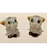 Vintage Spotted Dog Salt &amp; Pepper Ceramic Shakers Japan - $18.50