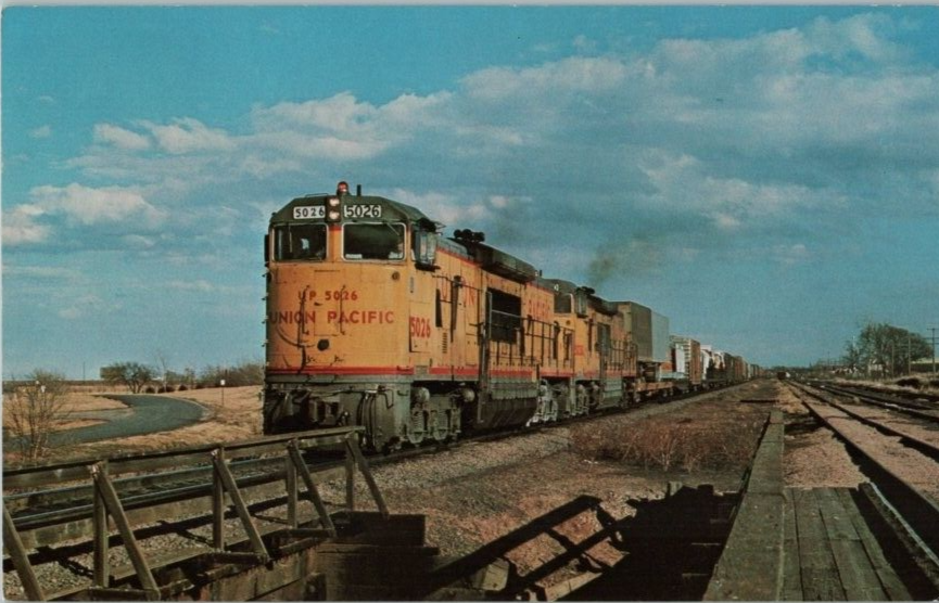 Primary image for Union Pacific Railroad Super U Boats 5026 & 5030 Postcard Hastings Nebr 1974