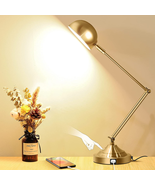 Gold Desk Lamp Dimmable With USB Port Adjustable Touch Control Vintage D... - £56.43 GBP