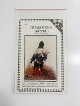 TREASURE&#39;S SANTA CLAUS FIGURINE 21&quot; DOLL PATTERN #120 Nancy Daniel - $203.28 MXN