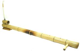 Fair Trade Folding Vietnamese Bamboo Electric Dan Bau &amp; Case Monochord Zither - £224.17 GBP