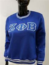 Zeta Phi Beta Sorority Blue Crew Neck Sweatshirt 1920 Howard University - £39.96 GBP