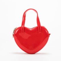 MABULA Waterproof Jelly PVC Tote Bag Stylish Heart Shape Women Top Handle Handba - £62.52 GBP