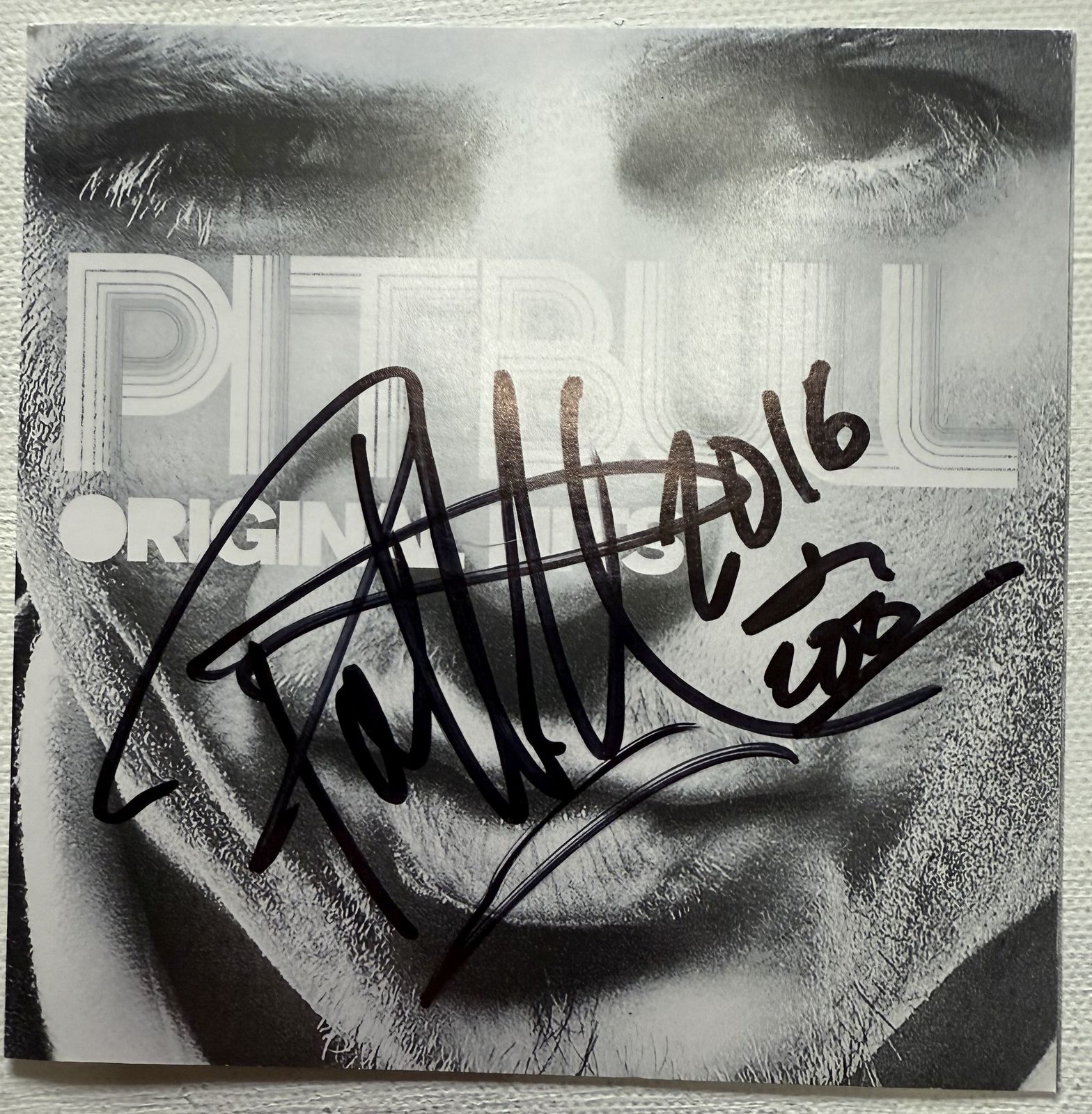 Pitbull Signed Autographed &quot;Original Hits&quot; Music CD Compact Disc Cover - $59.99
