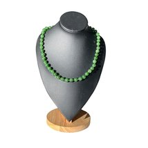 Hand braiding Jade necklace | Perfect good quality Hetian green nephrite jade be - £413.96 GBP