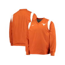 Nike Men&#39;s Texas Longhorns Rev Pullover Windbreaker Jacket Burnt Orange Size L - £85.14 GBP