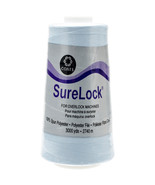 Surelock Overlock Thread 3,000yd Light Blue Lot of 6 - £19.71 GBP