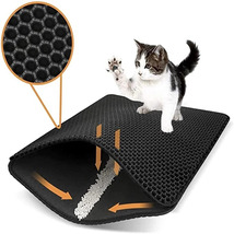 Cat Litter Mat Double Layer Waterproof Urine Proof Trapping Mat Easy to ... - £11.96 GBP