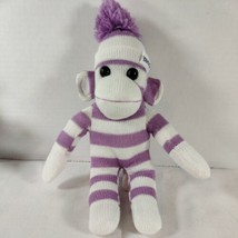 UNIQUE YAHOO DAN DEE SOCK MONKEY Purple White Stripes with Yahoo Hat Stu... - £14.00 GBP