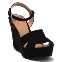 Abound Women Platform Wedge Ankle Strap Sandals Jemma Size US 9M Black F... - £23.25 GBP