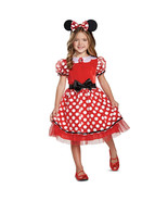 Disney Minnie Mouse Costume for Girls dress Red Polka Dot with ears size... - €20,14 EUR