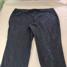 Just My Size Pull On Women's Elastic Waist Denim Blue Jeans 5X Tall (50×30.5) image 9