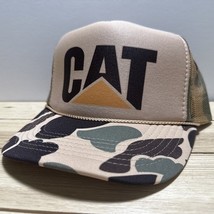 Vintage Cat Hunting Hat Caterpillar Tractor Trucker Hat snapback Camo Fa... - $311.22 MXN