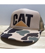 Vintage Cat Hunting Hat Caterpillar Tractor Trucker Hat snapback Camo Farm Hat - $309.74 MXN