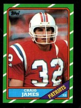 1986 TOPPS #32 CRAIG JAMES NM PATRIOTS NICELY CENTERED *X70552 - $3.19