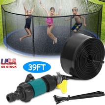 39Ft Trampoline Water Sprinkler Pipe Water Park Kids Outdoor Spray Hose ... - $24.53
