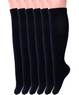 6 Pairs Men&#39;s and Women&#39;s Cotton Knee High Tube Socks Size 9-15 for Sports - £16.80 GBP