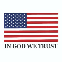 In God We Trust with American Flag Sticker - Decal - £2.82 GBP+