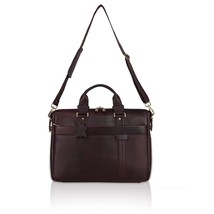 STG Borsa da ufficio in vera pelle marrone per uomo Borsa professionale per... - £76.80 GBP