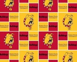 Cotton Ferris State University Bulldogs College Fabric Print by the Yard... - £11.32 GBP