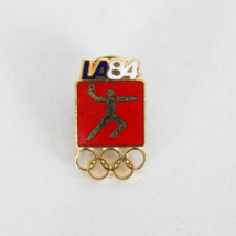 Vintage Los Angeles LA California USA 1984 Olympic Collectable Pin Handball - £11.50 GBP