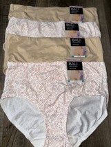 Bali ~ 4-Pair Womens Hipster Underwear Panties Nylon Blend Passion Comfort ~ M/6 - £26.31 GBP