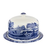 Spode Blue Italian 2 Piece Porcelain 11.5&quot; Serving Platter with 9&quot; Dome - $188.99