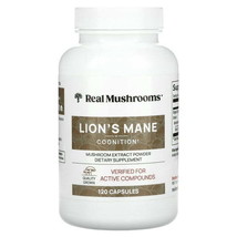 Real Mushrooms Lion&#39;s Mane, Mushroom Extract Powder, 120 Capsules - $409.96 MXN