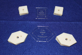 Mylar 1"- Square & 1" 90 Degree Flattened Hexagon- 102 Pce Set - £29.16 GBP