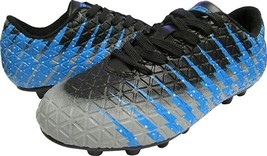 Vizari Bolt FG Soccer Shoes for Kids, Size-Junior-4.5, Black/Sky Blue - $16.79