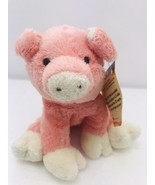 Pink Pig Plush Doll Stuffed Toy 6 in. Pink White Trim Wildlife Artist 2010 - $177.84 MXN
