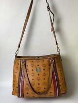 MCM Monogram Visetos Pattern Leather 2WAY Handbag Tote Bag Shoulder Brow... - £132.06 GBP