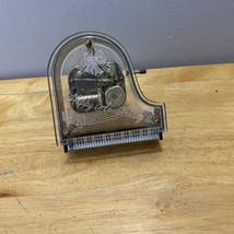 Vtg Happy Anniversary Lucite Grand Piano Music Box Schmid As Time Goes By VIDEO - $18.69