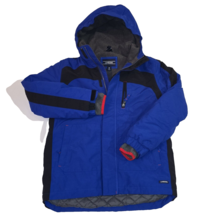 LANDS END-Boys All Weather Squall Jacket Coat Size M (10-12) Sherpa Lined Hooded - £17.38 GBP