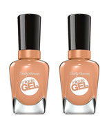 (2 Pack) NEW Sally Hansen, Miracle Gel, Nail Color, Tan-Acious ,0.50 Ounces - $29.22 CAD