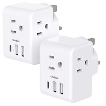 Us To Uk Ireland Travel Plug Adapter, Type G Power Plug Adapter With 3 O... - $37.99