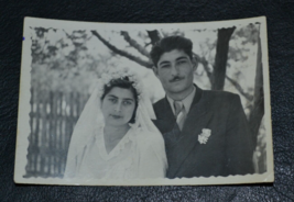 Original Vintage Wedding Photo with inscription 1956 - £13.15 GBP