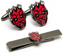 Star Wars - Darth Maul Head Cufflinks and Tie Bar Gift Set by Cufflinks ... - $1,389.86 MXN