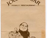 The Jolly Friar Family Restaurant Menu Alex Swart Art 1974  - £14.01 GBP