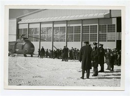 Cub Scouts Kinross AFB Michigan Photo Outside Hangar Sikorsky H 19 Helic... - $27.91