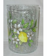 Yankee Candle Clear Crackle Large Jar Holder J/H LEMONS on Blossoming Br... - $84.99