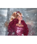Holiday Celebration Barbie Special Edition Velvet Burgundy Dress 2002 Bl... - £19.90 GBP